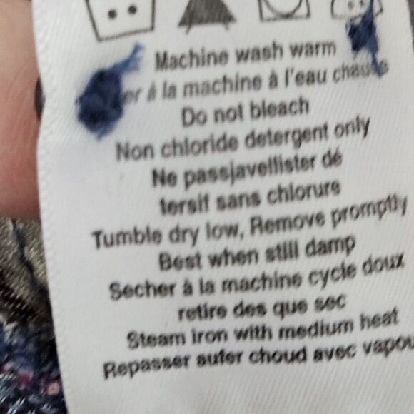 Mountain Khakis Button Up Shirt Women’s Small Plaid Blue Tan Pockets Soft Cotton - Picture 4 of 10